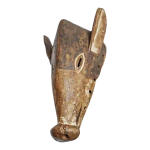 Vintage Chokwe Pig Wood Mask