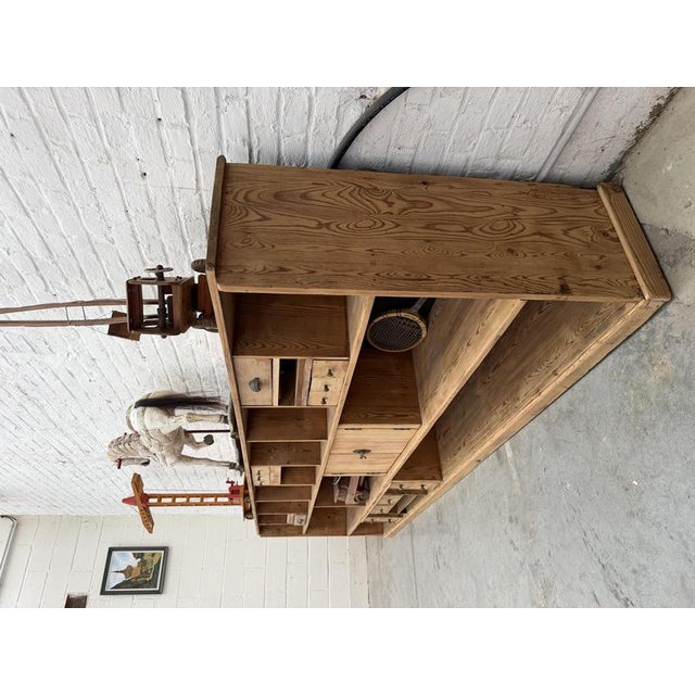 Large Workshop Cabinet in Pine, 1940s For Sale - Image 6 of 18