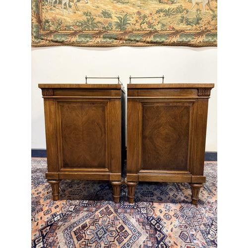 Vintage Walnut Nightstands from Karges, Set of 2 For Sale - Image 5 of 11
