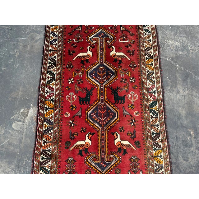 Tribal Vintage Hand Knotted Tribal Runner Rug For Sale - Image 3 of 7