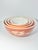 Mid-Century Modern 1970s Pyrex “Autumn Harvest (Wheat)” 4-Piece Orange Glass Mixing Bowl For Sale - Image 3 of 9