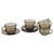 1970s Smoked Glass Cups and Four Saucers by Vereco, France, 1970s, Set of 8 For Sale - Image 5 of 5