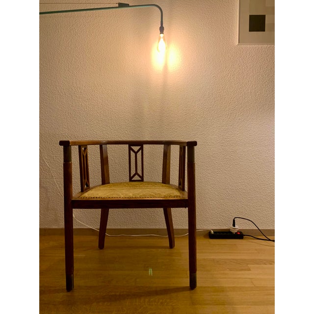 Art Nouveau Armchair in the style of Koloman Moser, 1890s For Sale - Image 11 of 14