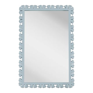 Fleur Home Audubon Bamboo Sticks Rectangle Mirror in Parma Gray, 24x35.5 For Sale