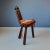 Spanish Wooden Stool, 1960s For Sale - Image 4 of 10