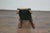 19th Century 19th Century English Petite Oak Stool with Unique Top and Linen Upholstery For Sale - Image 5 of 9