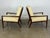1950s Pair WWZ Chairs by t.h. Robsjohn-Gibbings for Widdicomb - Mid-Century Walnut Lounge Chairs For Sale - Image 9 of 12