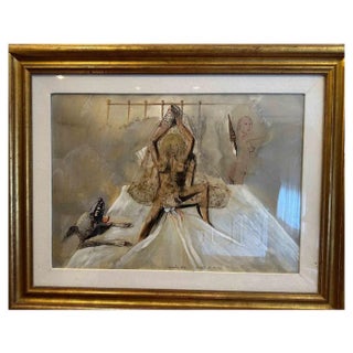 Sergio Vacchi, The Venus Veil, Oil on Canvas, 1976 For Sale
