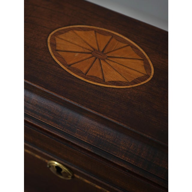 Bartley Inlaid Cherry Decanter Box Set For Sale - Image 9 of 14