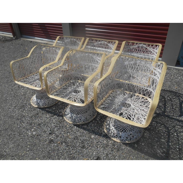 Vintage 1960's Russell Woodard Spun Fiberglass Patio Set- 7 Piece For Sale - Image 6 of 6