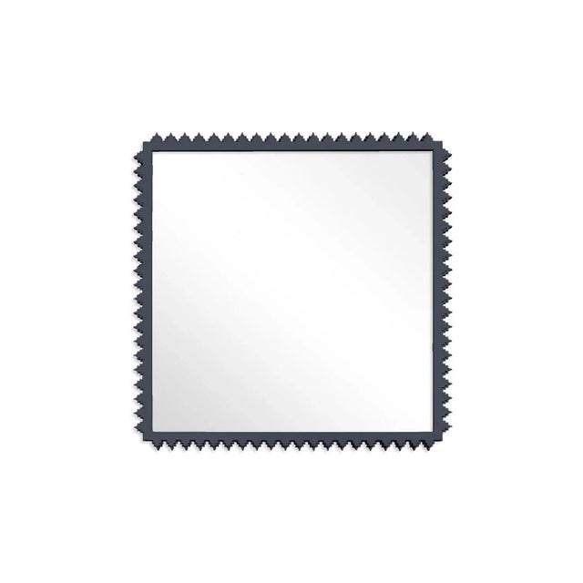 Contemporary Fleur Home Carnival Muses Square Mirror in Hale Navy, 32x32 For Sale - Image 3 of 3