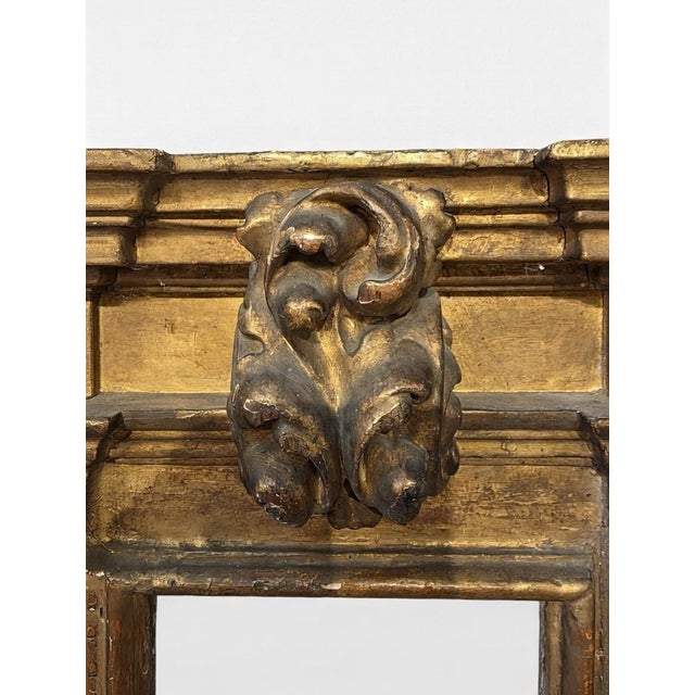 Italian Baroque Wall Mirror in Gilt Wood, Mid-19th Century For Sale - Image 12 of 15