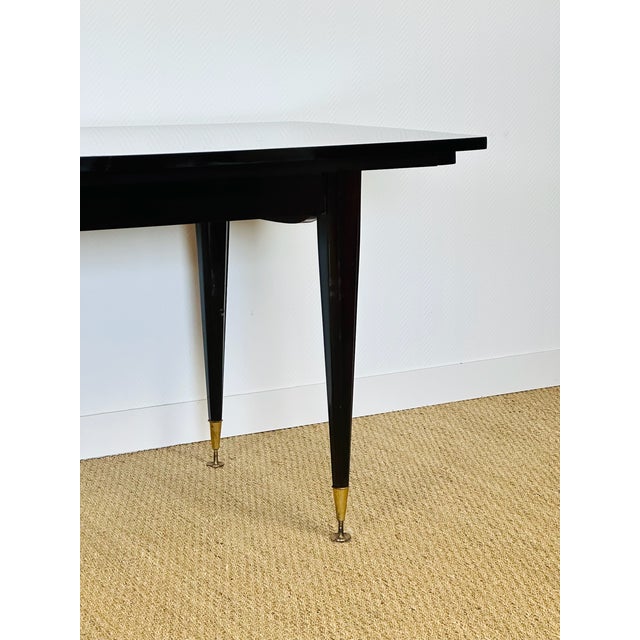 Art Deco Dining Table in Macassar Ebony, 1940s For Sale - Image 10 of 18