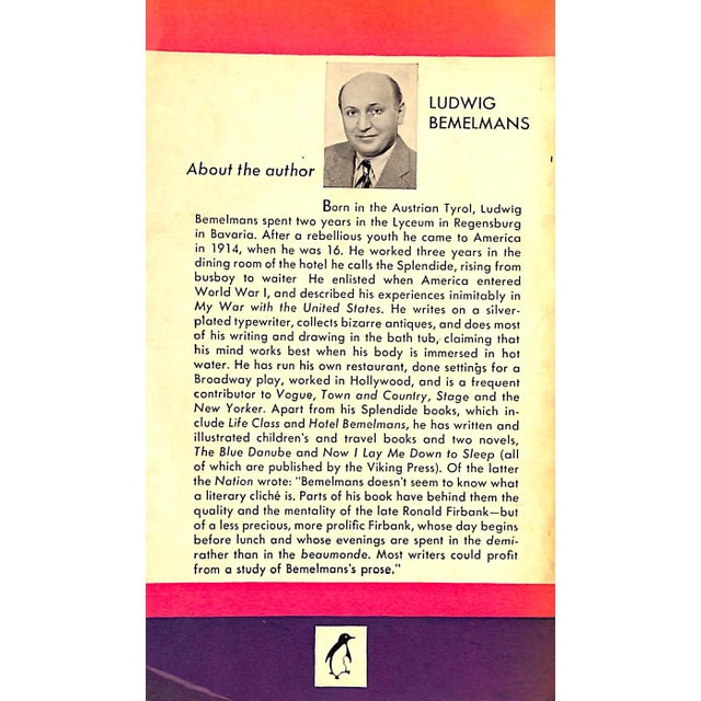 Paper "Hotel Splendide" 1947 Bemelmans, Ludwig For Sale - Image 7 of 7