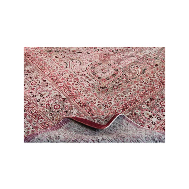 Traditional Antique Persian Mashad Area Rug 13x20 For Sale - Image 3 of 6