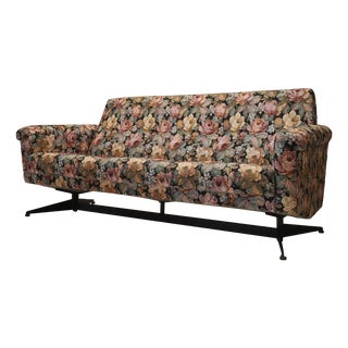 Vintage Italian Floral Sofa, 1960s For Sale