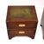 Metal Antique Military Campaign Style Bedside Chests, 1950, Set of 2 For Sale - Image 7 of 11