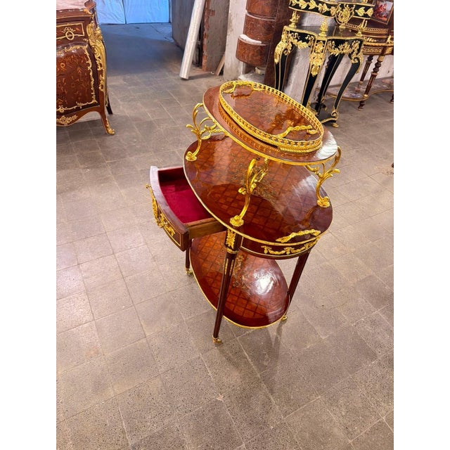 Vintage Mahogany etagere Trolley with Removable Tray For Sale In Orlando - Image 6 of 7