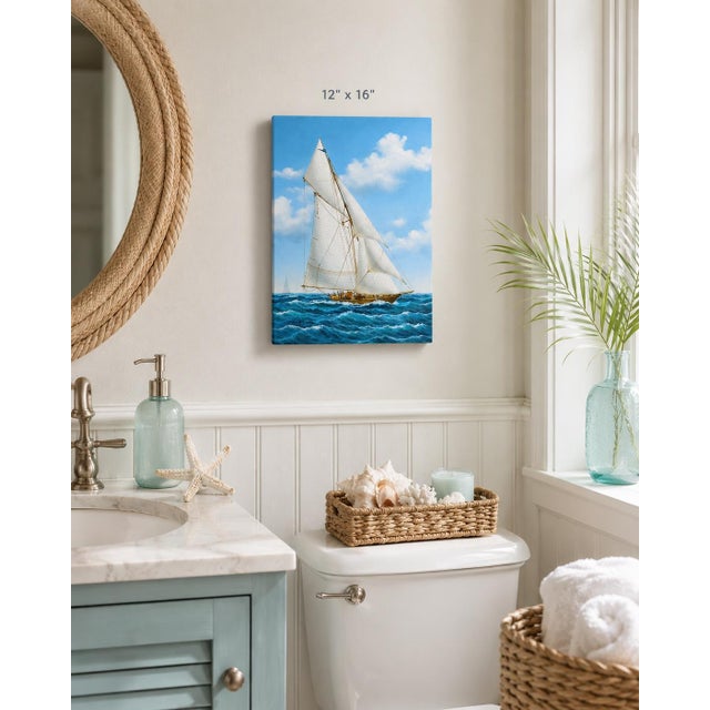 Original oil painting on canvas signed by artist Matt Thomas. This original painting is presented on a stretched canvas...