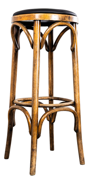 Vintage Oak and Bentwood Bar Stools, 1960s, Set of 6