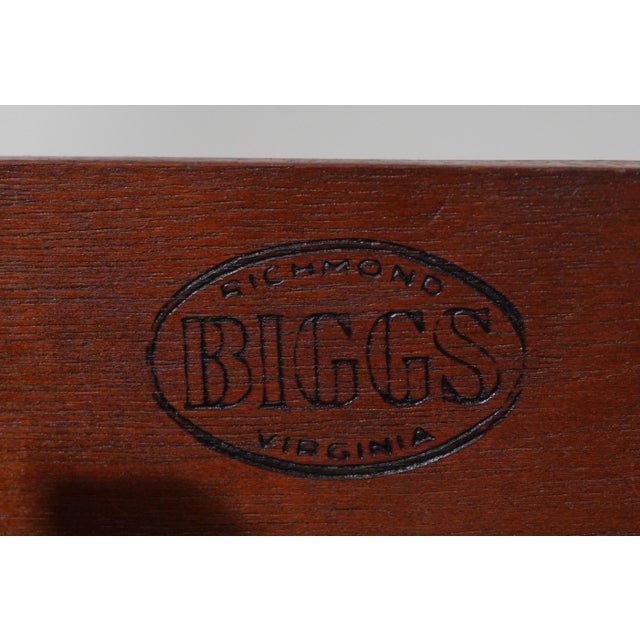1980s Biggs Mahogany Serpentine Front Sideboard Server For Sale - Image 18 of 18