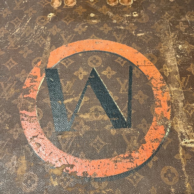 Authentic Vintage Louis Vuitton Travel Trunk Norma Restored For Sale - Image 9 of 12