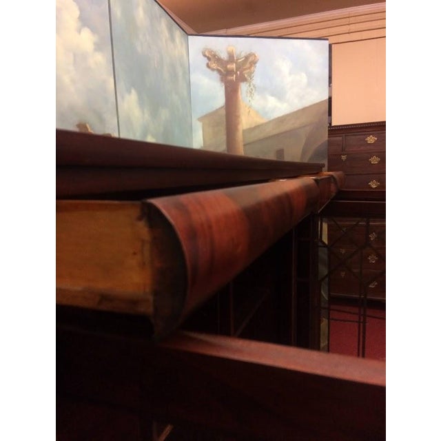 Wood Antique Mahogany Bookcase, Empire Revival Bookcase For Sale - Image 7 of 17