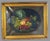 Primitive Antique Country Gilt Framed Still Life Oil Painting Canvas W Berries For Sale - Image 6 of 10