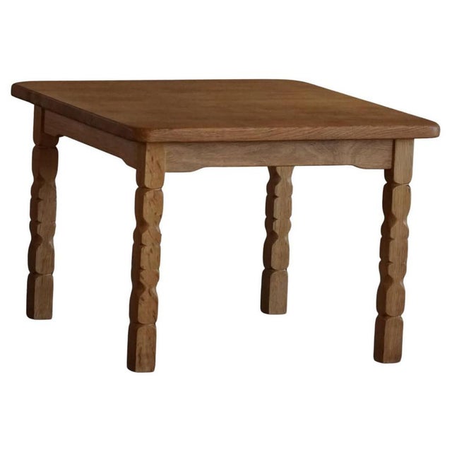 Mid-Century Danish Coffee Table in Oak attributed to Henning Kjærnulf, 1960s For Sale - Image 12 of 12