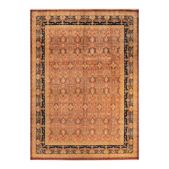 Mogul, One-of-a-Kind Hand-Knotted Area Rug - Orange, 10' 3" x 14' 6" For Sale