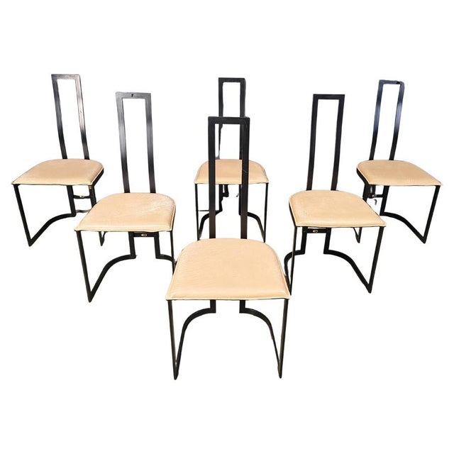 Postmodern Dining Chairs by Gastone Rinaldi for Thema, Italy, 1980s, Set of 6 For Sale - Image 16 of 16