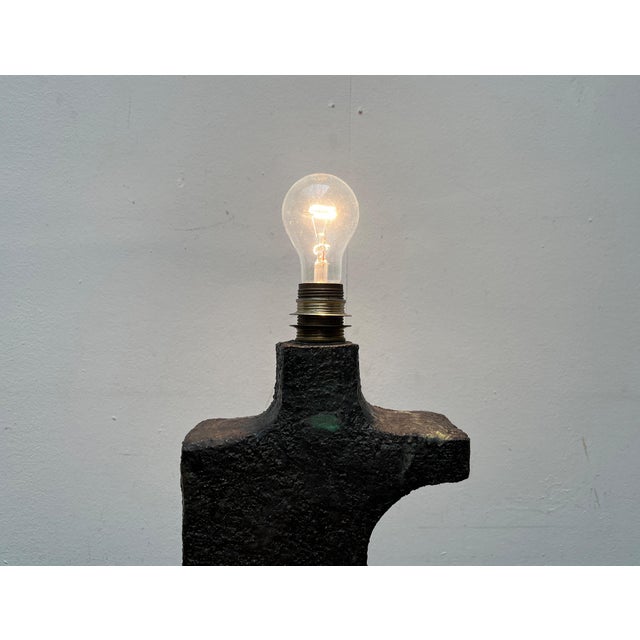 Mid-Century Studio Pottery Brutalist Table Lamp, 1960s For Sale - Image 16 of 18