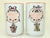 Otagiri Company Ceramic Kokeshi Themed Otagiri Japanese Sake Cups, Set of 6 For Sale - Image 4 of 11