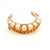 A romantic and highly collectible late Victorian crescent moon brooch, crafted in rich 15 karat yellow gold and set with...