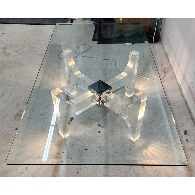 Mid-Century Modern Illuminated Lucite Coffee Table by Philippe Jean France 1970s For Sale - Image 3 of 12