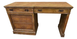 Vintage Romweber Viking Oak Desk - Circa 1960s