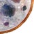 Realism The Mother Moon - Original 16 Inch Round Celestial Mixed Media Painting on Handmade Paper With Gold Edge by Michaela Jean For Sale - Image 3 of 7