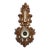 Black Forest Style Carved Aneroid Barometer and Thermometer, C. 1890 For Sale
