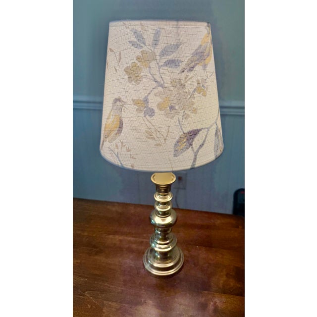 Michael Berman Brass Candle Stick Lamp For Sale - Image 9 of 12