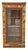 Marquetry Geometric Inlay Mixed Wood One Drawer Bookcase Display Cabinet Curio For Sale