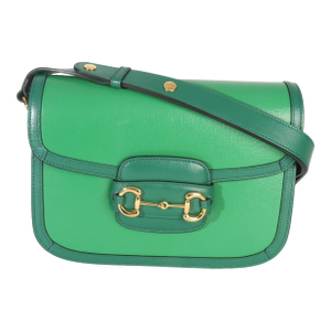 Emerald Green Azalea Calfskin Horsebit 1955 Shoulder Bag