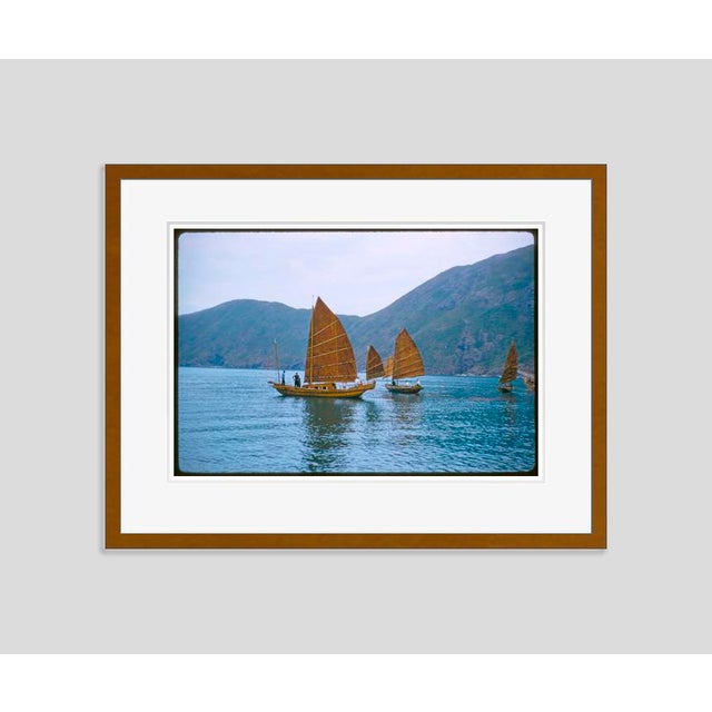 Modern Junks in Hong Kong Harbour 1959 by Toni Frissell Framed For Sale - Image 3 of 3