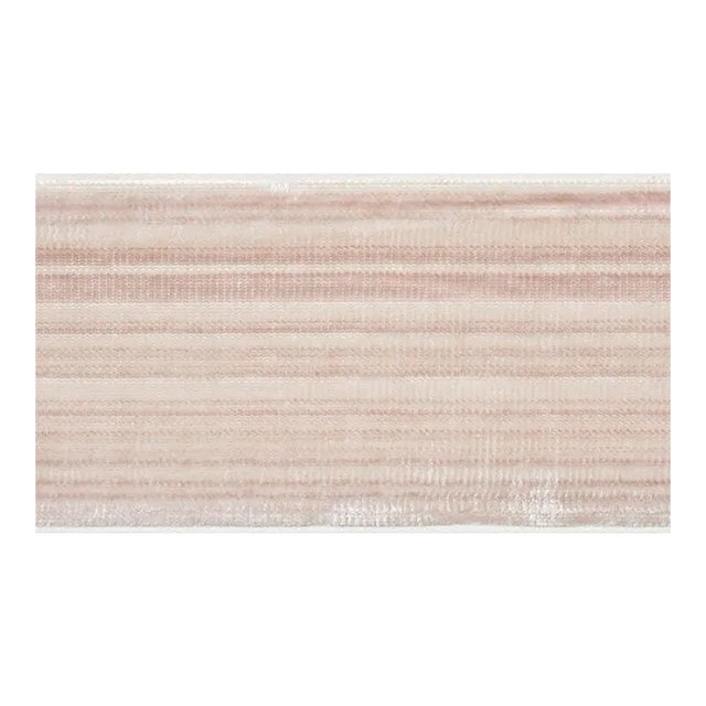 Sample - Schumacher Gaspard Velvet Tape in Blush For Sale