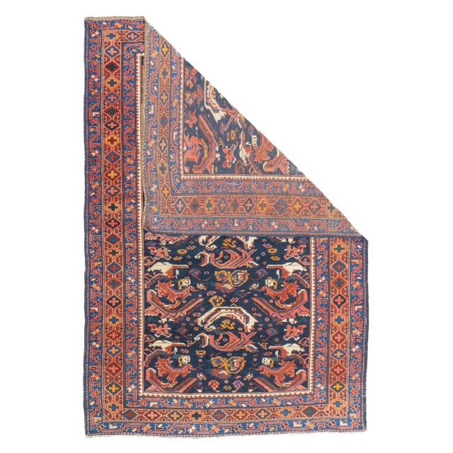Late 18th Century Antique Caucasian Bijov Rug 3'11'' x 5'10'' For Sale - Image 5 of 12