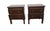 1980s Nightstand 2 Drawer Handle on Sides Solid Cherry Vaughan -Bassett Set of 2 For Sale In Naples, FL - Image 6 of 10
