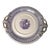 Mid 19th Century Round Handled PurpleTransfer Ware Plate/Platter For Sale