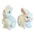 1950s Vintage Boho Chic Arts & Crafts Ceramic Bunny Figural - A Pair For Sale