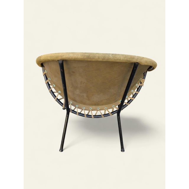 Mid-Century Modern Mid-Century Balloon Armchair in Green Cocktail Chair from Lusch & Co., 1960s For Sale - Image 3 of 10