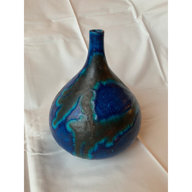 Ceramic 1950s Italian Guido Gambone Pottery Vase For Sale - Image 7 of 10