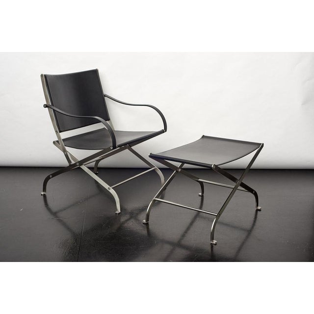 Antonio Citterio Carlotta Armchair and Ottoman by Antonio Citterio for Flexform, 1997, Set of 2 For Sale - Image 4 of 9
